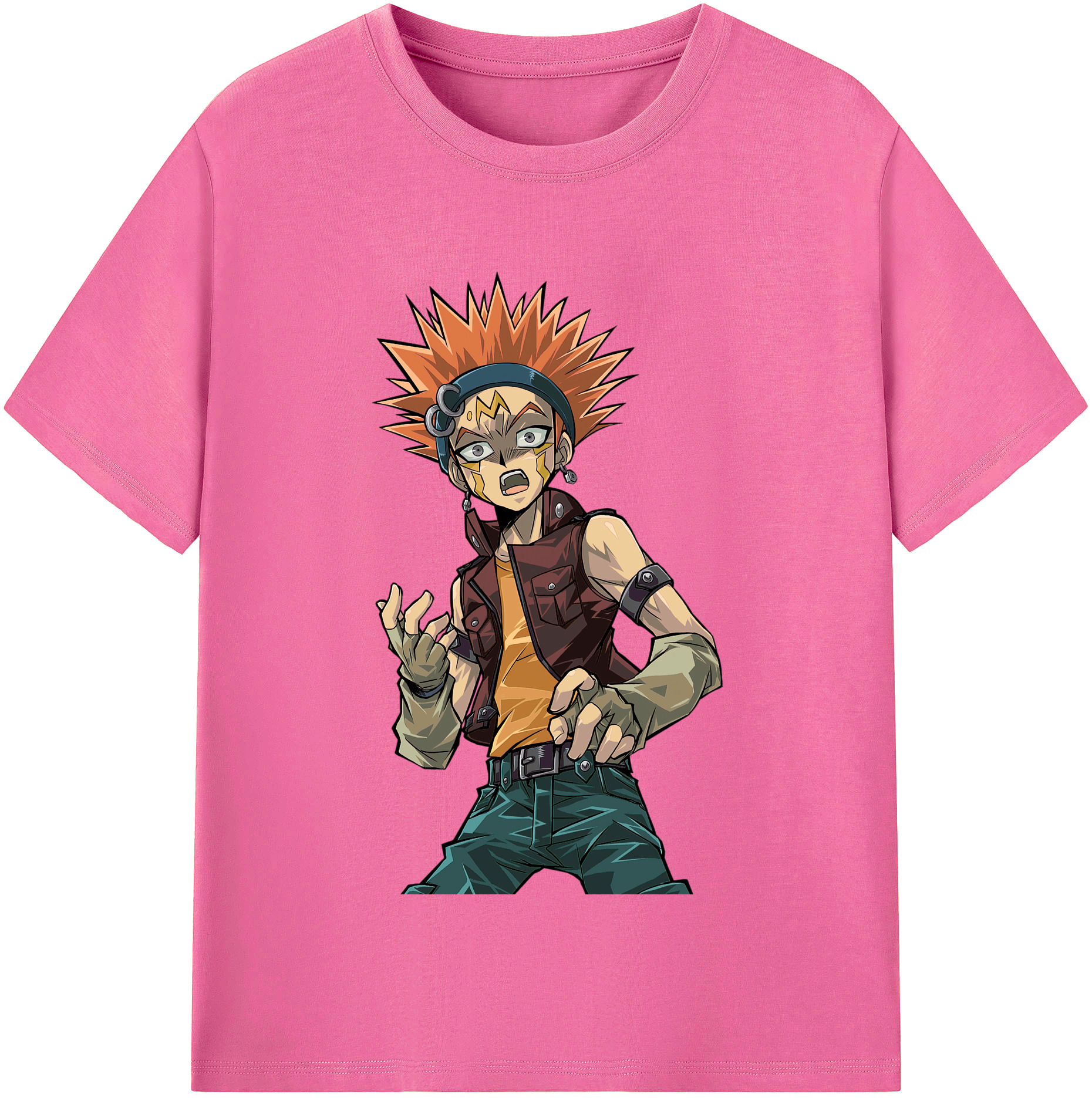 （画像用） 遊☆戯☆王 Yu-Gi-Oh! レディースカジュアルプリントTシャツ（綿100％）